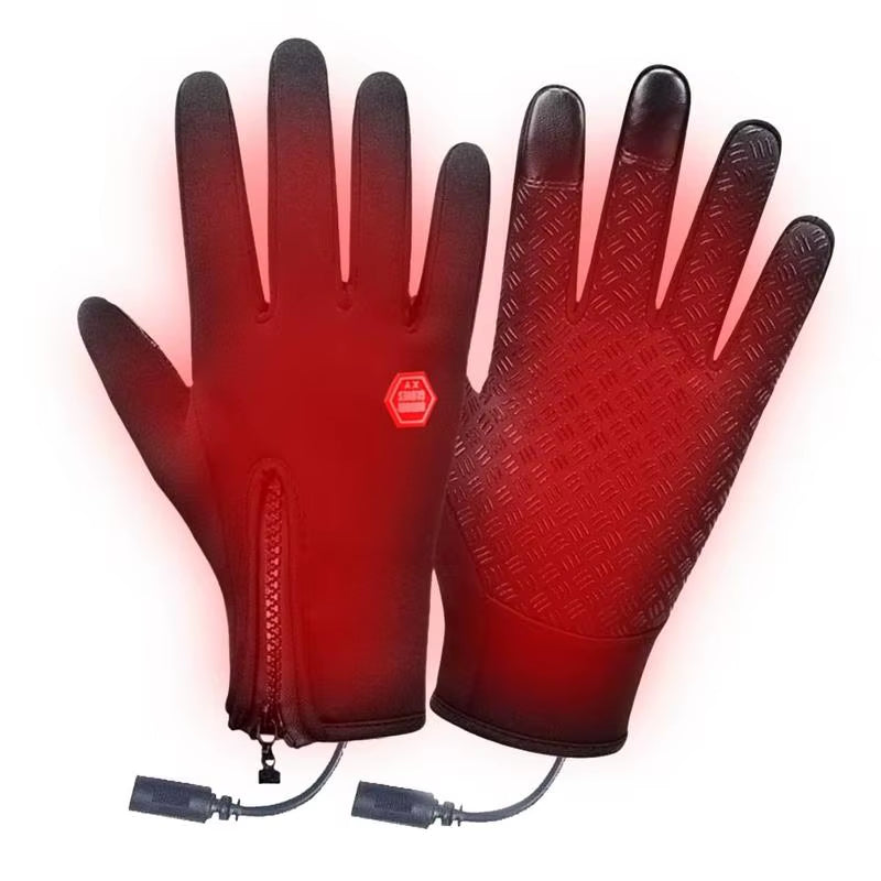 Winter Cycling Heated Gloves USB Heating Gloves Hand Warmer Rechargeable Heated Mittens Gloves Warm Heating Gloves Heated Gloves